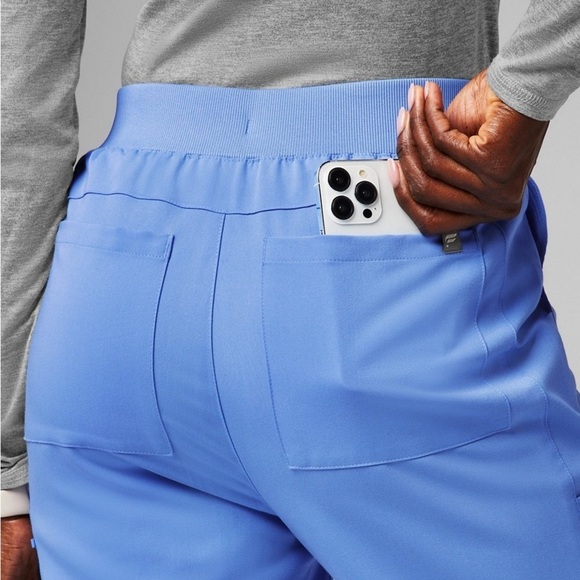 FABLETICS High-Rise On Call Scrub Jogger In Ceil Blue - Picture 3 of 9